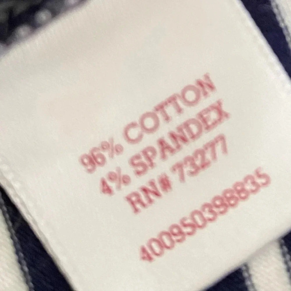 SO blue and white striped skater skirt junior’s small - Picture 2 of 6